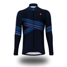 Load image into Gallery viewer, Men's Graphite Multi Stripe Thermal Fleece Jersey