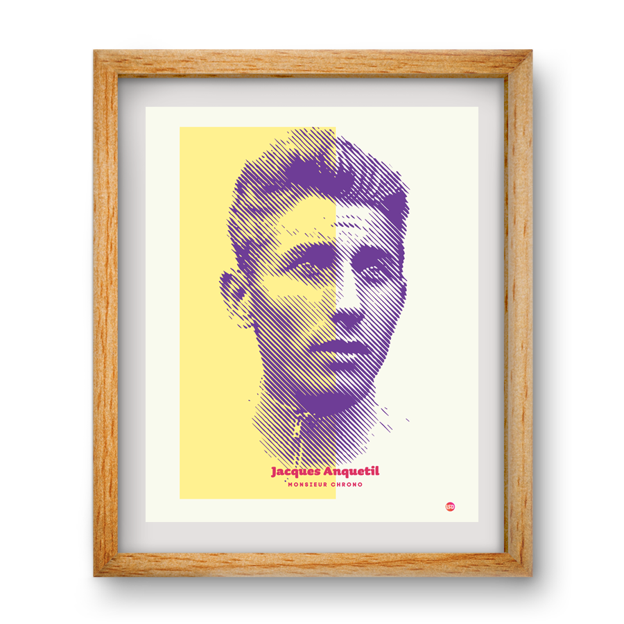 Monsieur Chrono Jaques Anquetil Fine Art Print